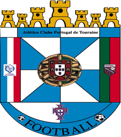 Historisch clublogo voetbalvereniging AC Portugais Tours