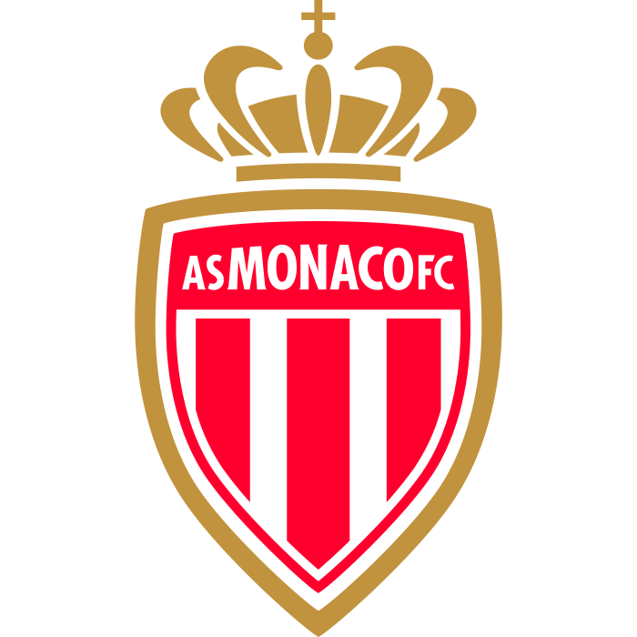 Logo du club de football As Monaco Fc uit Beausoleil en Cannes en Cap D Ail en Menton en St Jean Cap Ferrat en La Turbie en Monaco