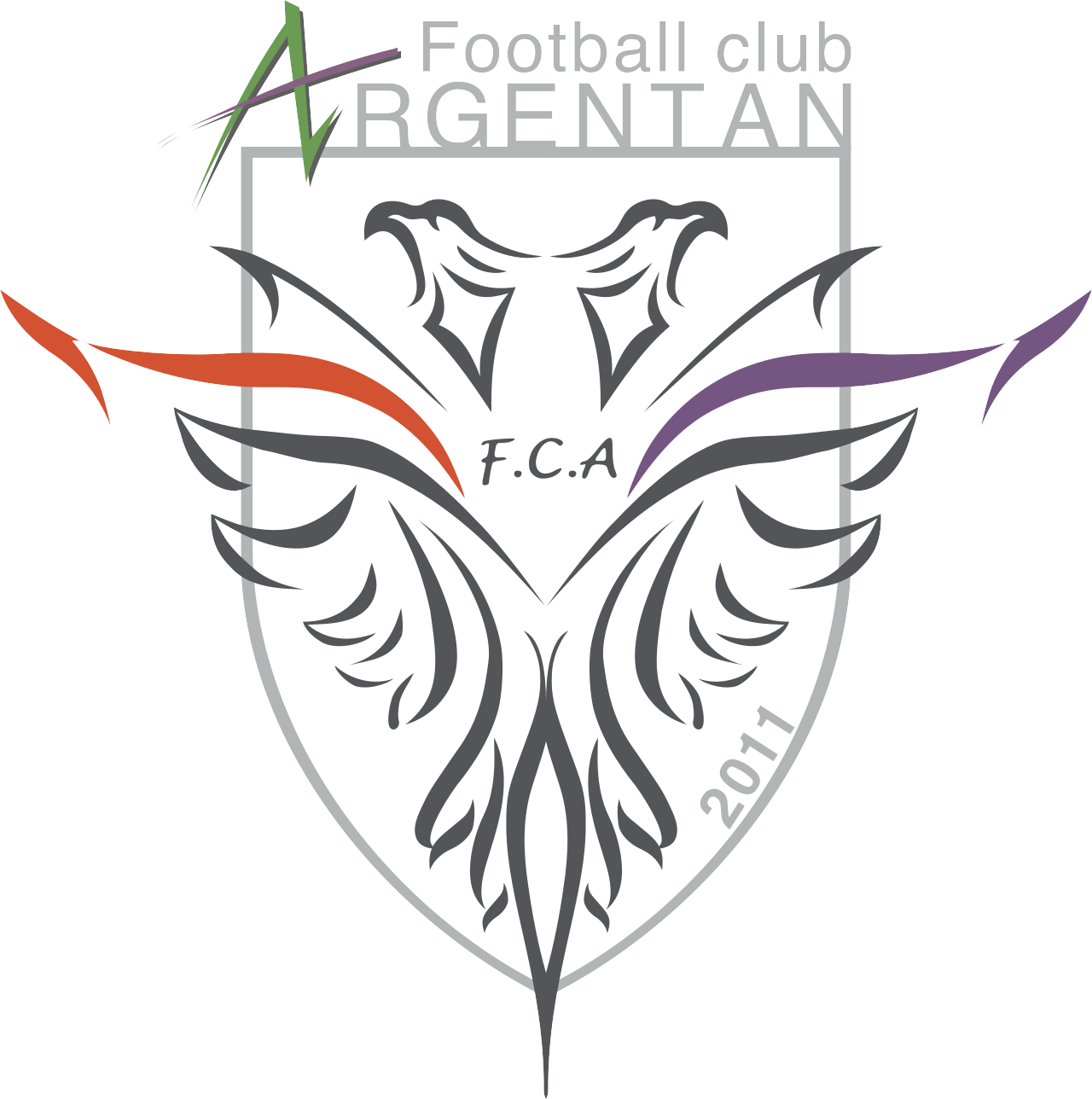 Historisch clublogo voetbalvereniging FC Argentan