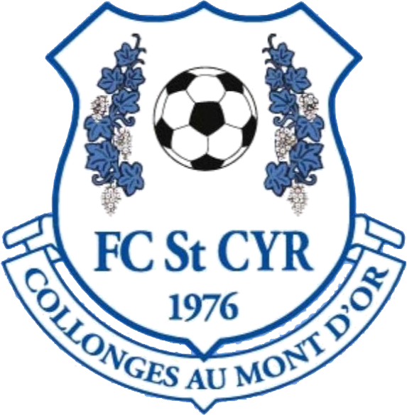 Historic club logo football club FC Saint Cyr Collonges