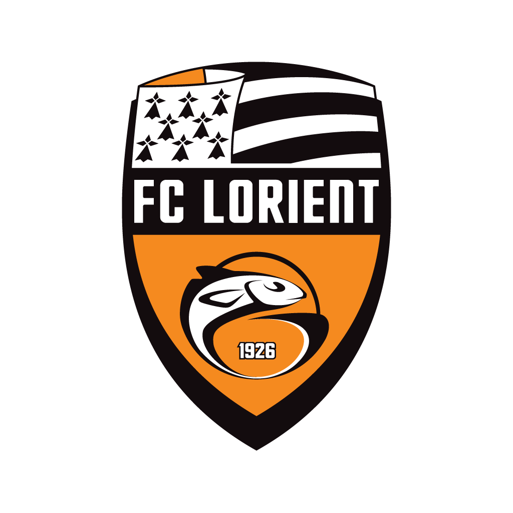 Logo du club de football Lorient Fc uit Lorient en Ploemeur