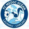 Club logo football club Medoc Ocean Fc uit Carcans en Lacanau en Le Porge