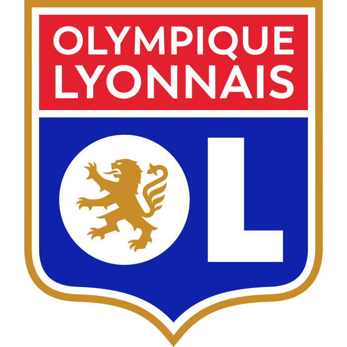 Logo du club de football Olympique Lyonnais uit Decines Charpieu en Vaulx En Velin en Meyzieu en Lyon