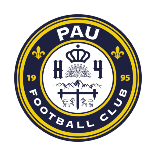 Logo du club de football Pau Fc uit Bizanos en Artiguelouve en Jurancon en Lons en Pau en Sauvagnon