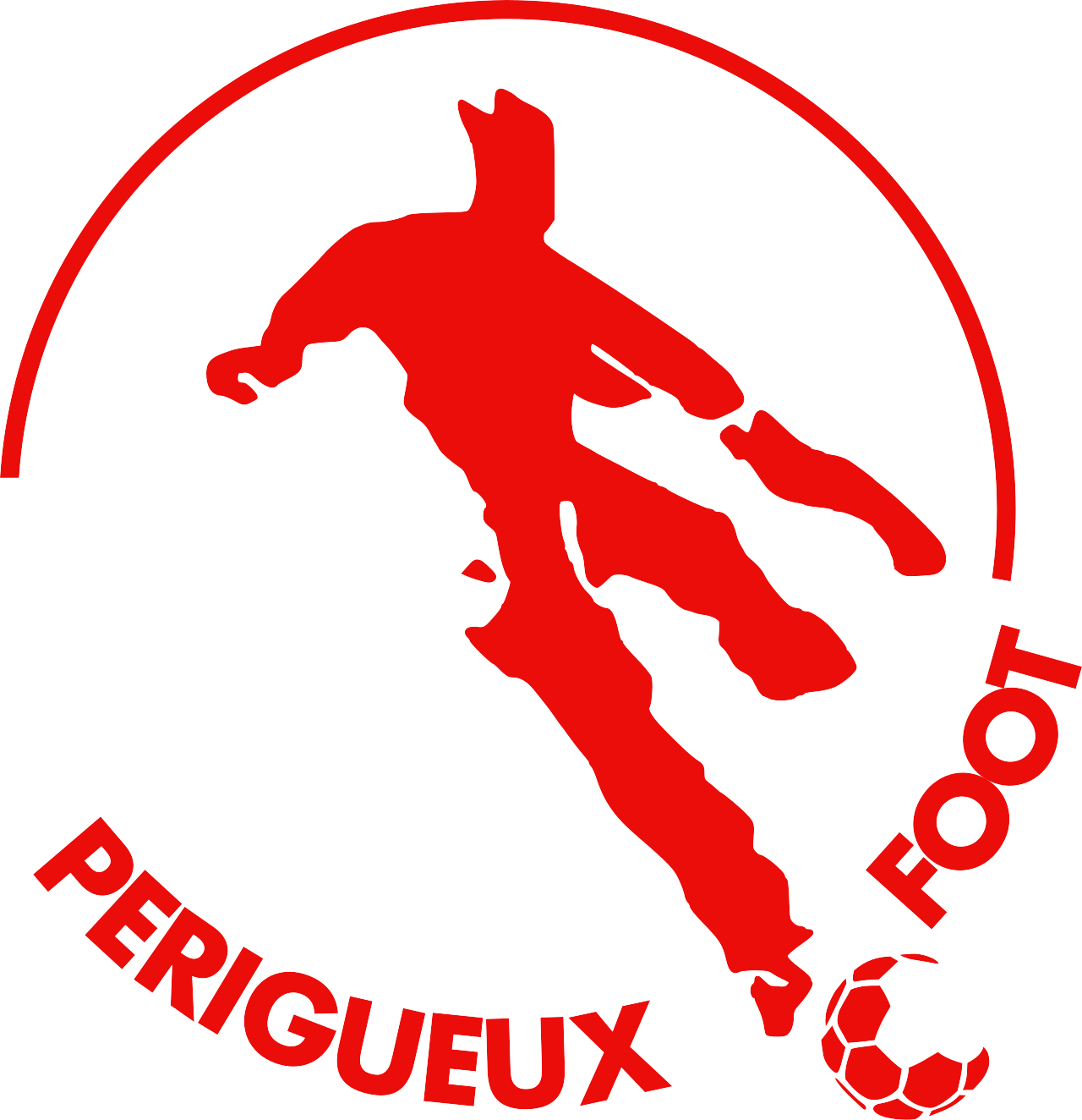 Historic club logo football club Périgueux Foot