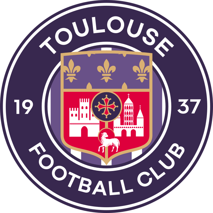 Clublogo voetbalvereniging Toulouse Fc uit Toulouse en Blagnac en Tournefeuille