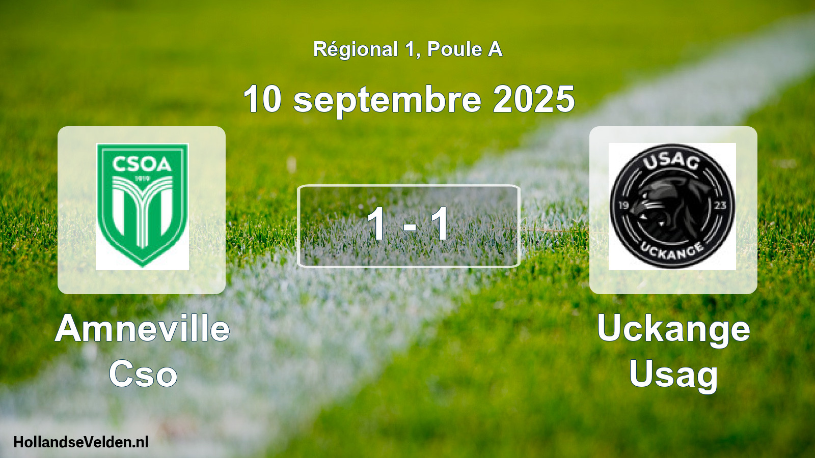 Gespeelde wedstrijd: Amneville Cso - Uckange Usag 1 - 1 (10 septembre 2025)