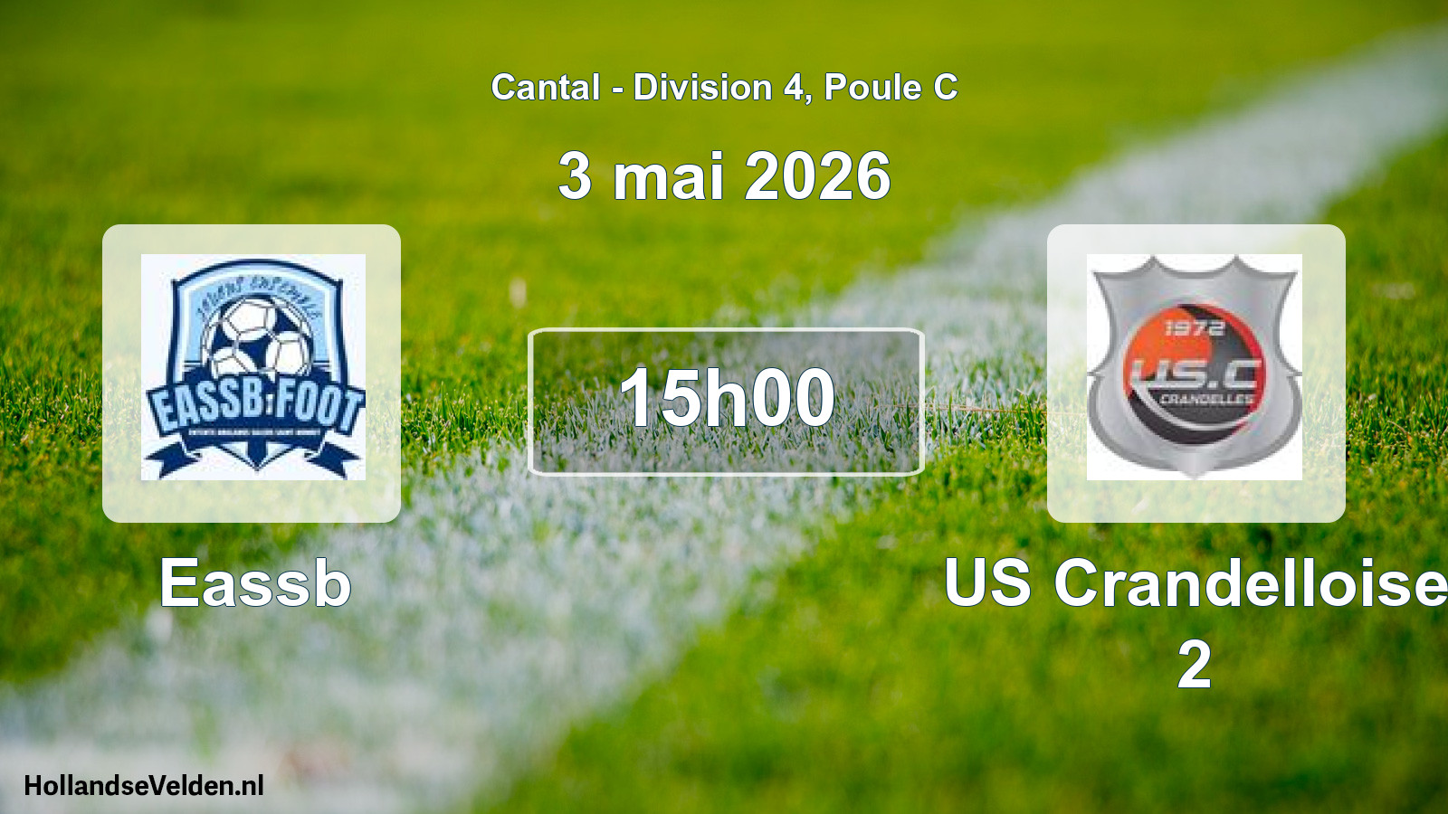 Match programmé: Eassb - US Crandelloise 2 (3 mai 2026)