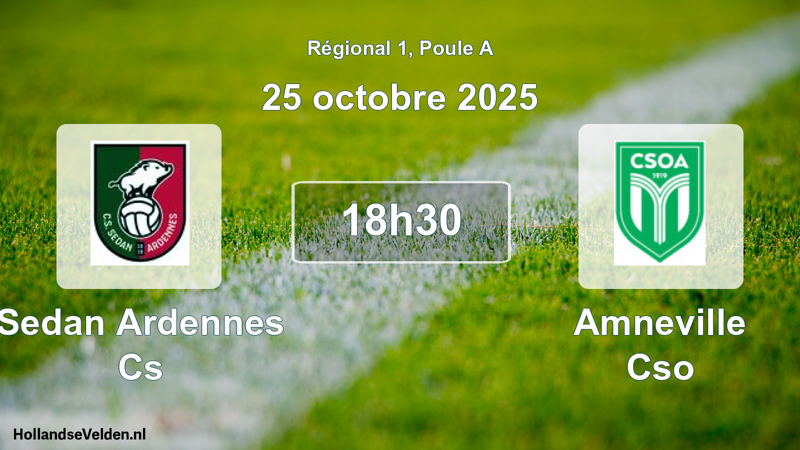Geplande wedstrijd: Sedan Ardennes Cs - Amneville Cso (25 octobre 2025)