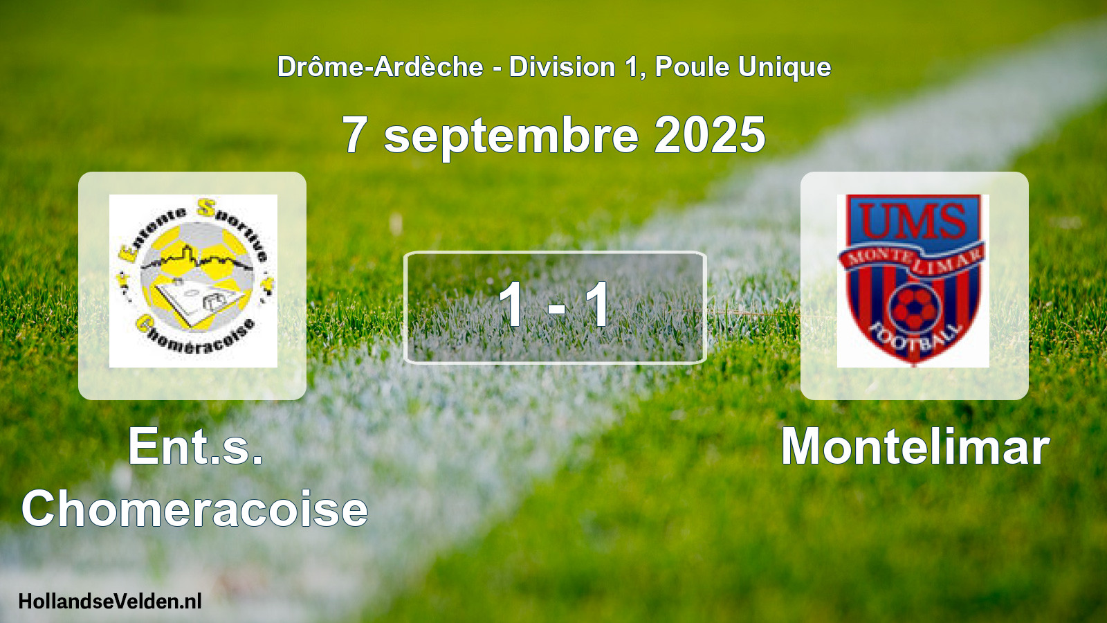 Gespeelde wedstrijd: Ent.s. Chomeracoise - Montelimar 1 - 1 (7 september 2025)