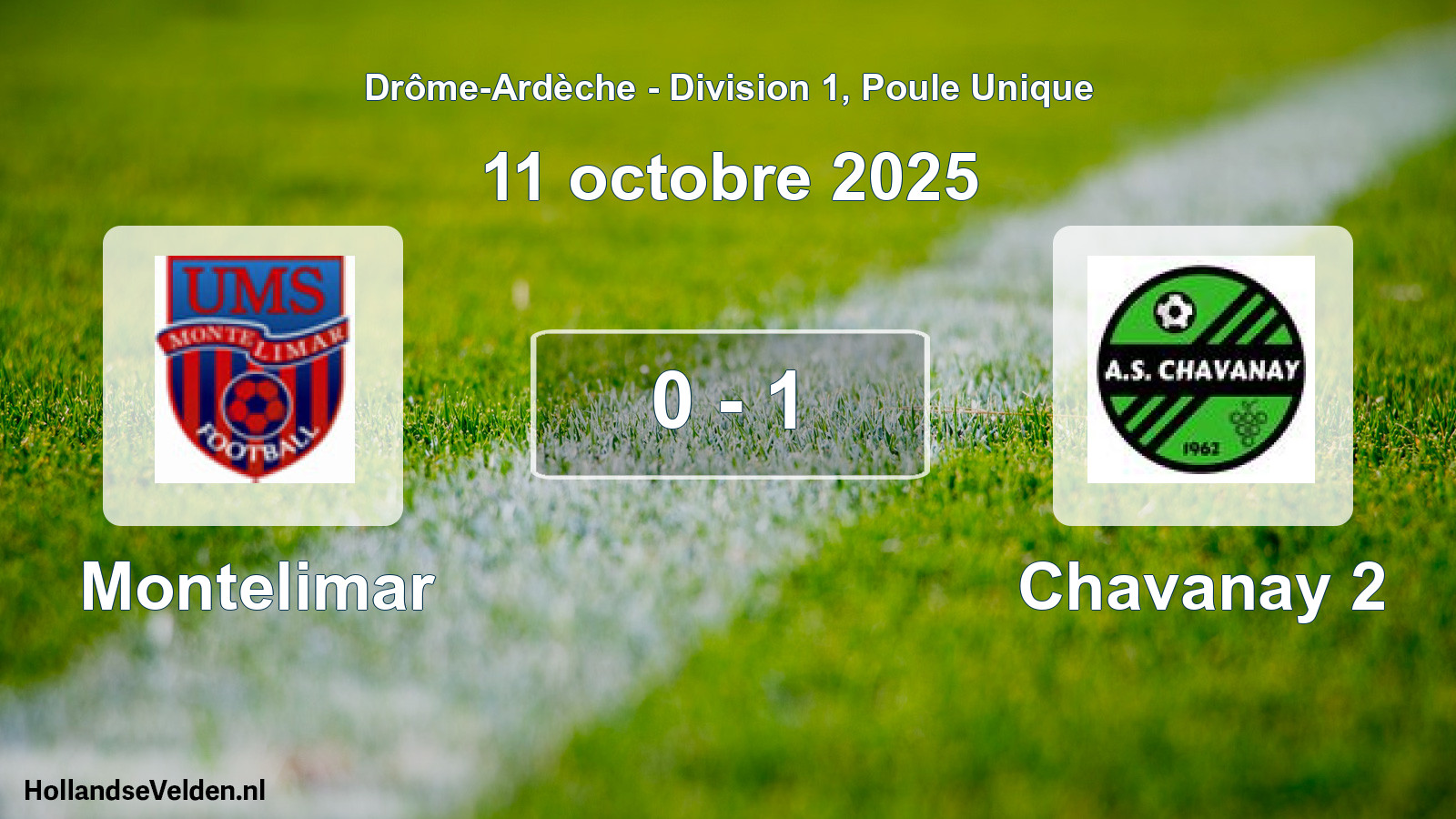 Gespeelde wedstrijd: Montelimar - Chavanay 2 0 - 1 (11 oktober 2025)