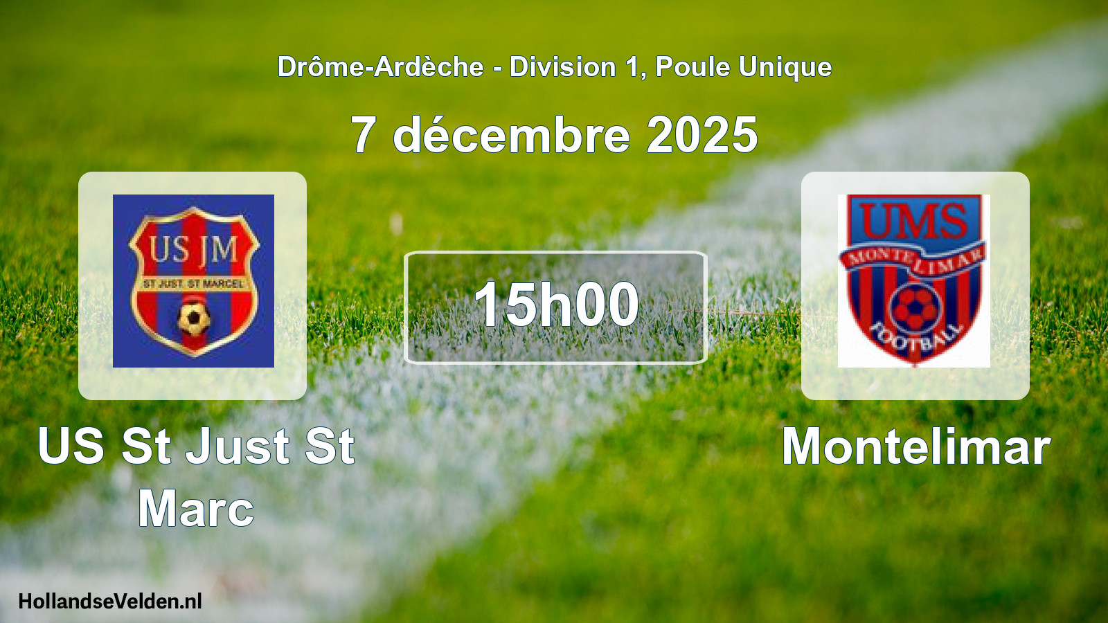 Geplande wedstrijd: US St Just St Marc - Montelimar (7 december 2025)