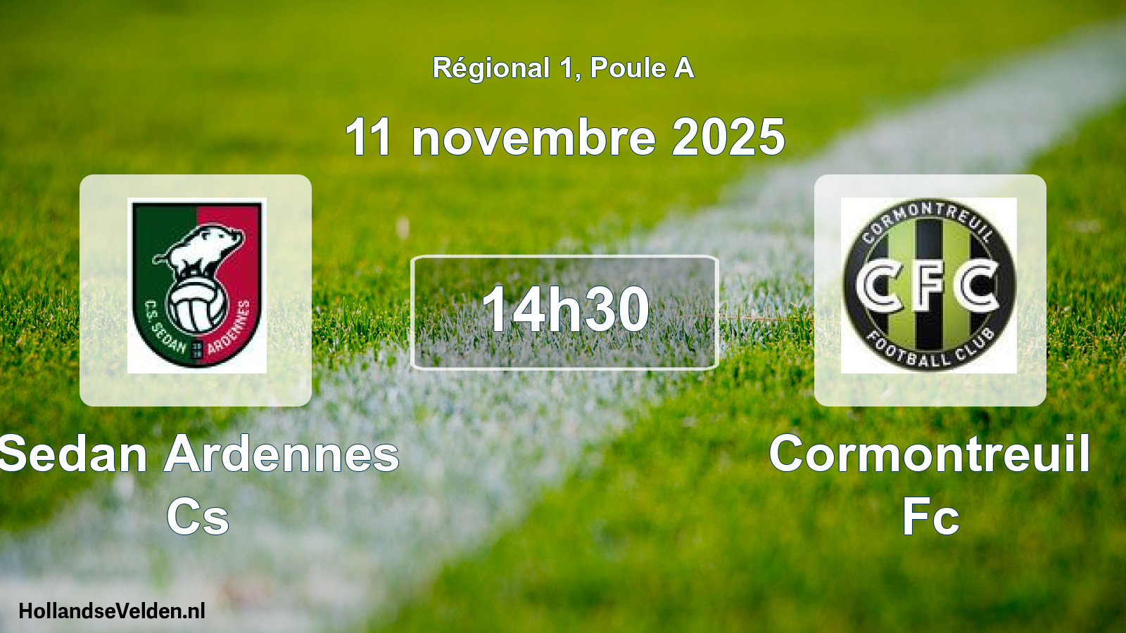 Geplande wedstrijd: Sedan Ardennes Cs - Cormontreuil Fc (11 november 2025)