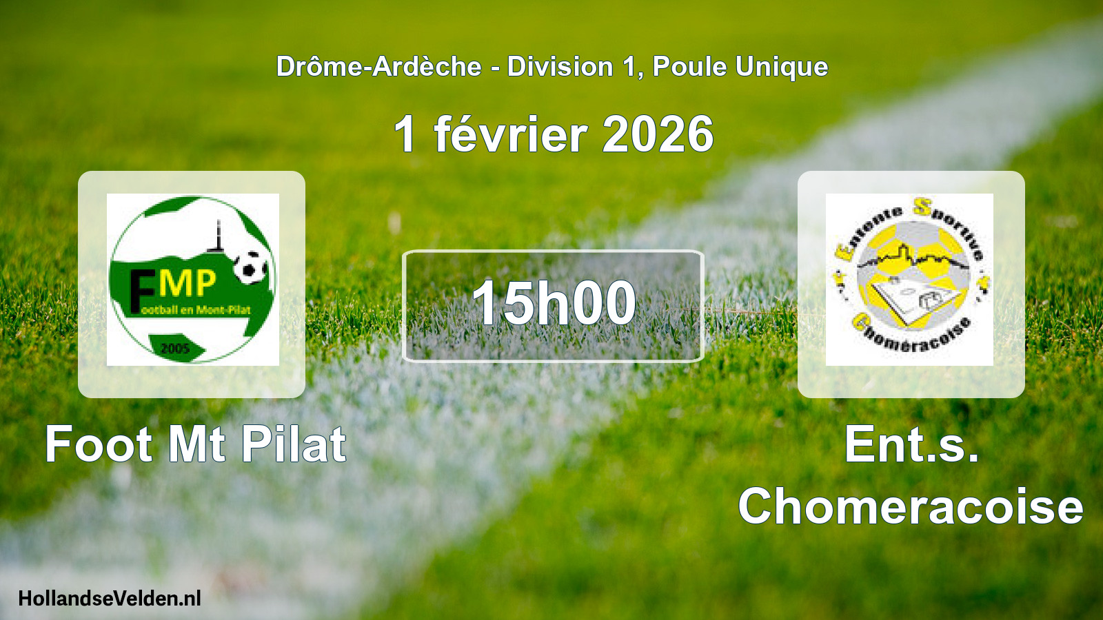 Geplande wedstrijd: Foot Mt Pilat - Ent.s. Chomeracoise (1 februari 2026)