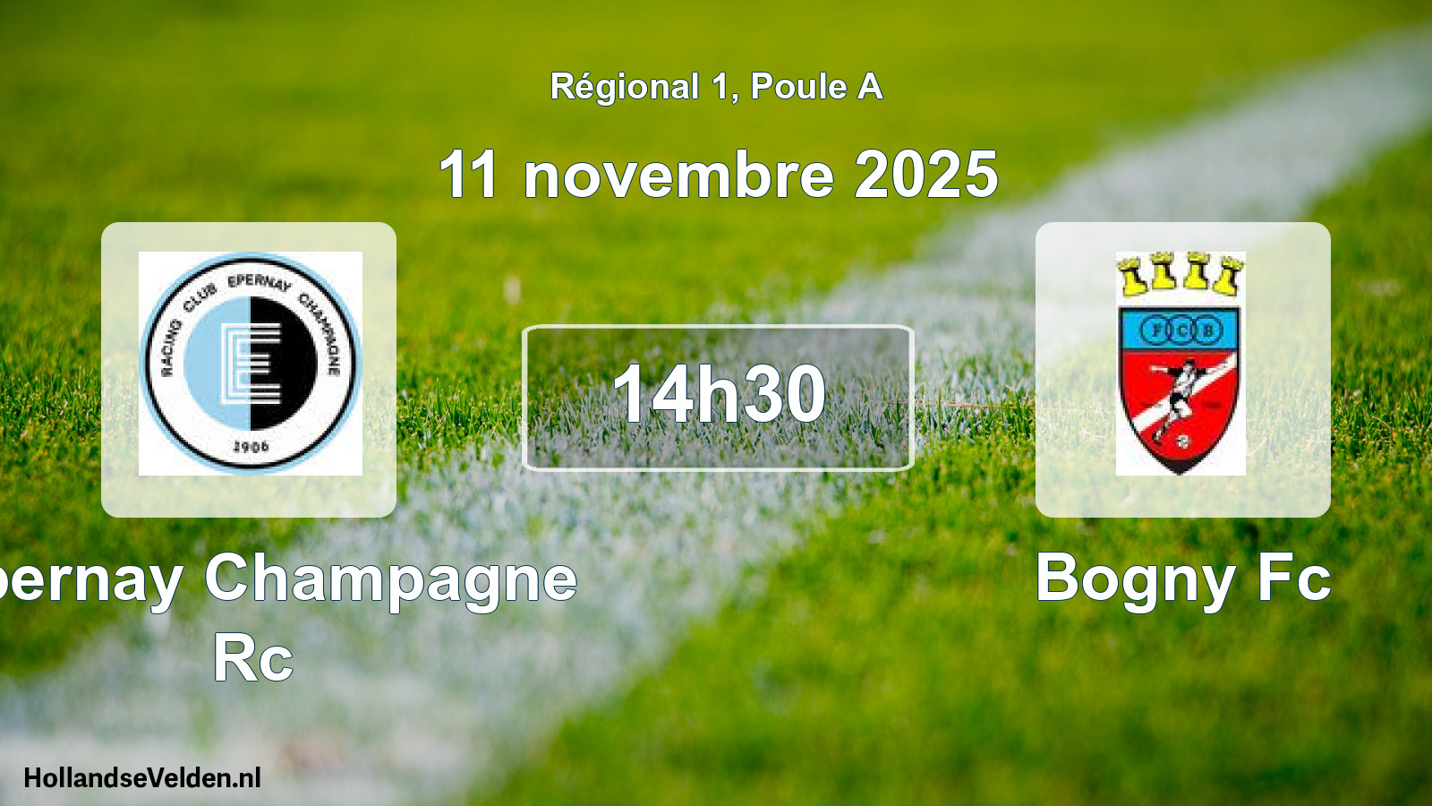 Geplande wedstrijd: Epernay Champagne Rc - Bogny Fc (11 november 2025)