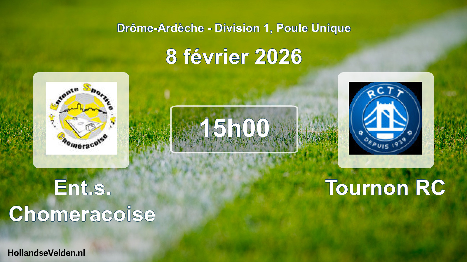 Geplande wedstrijd: Ent.s. Chomeracoise - Tournon RC (8 februari 2026)