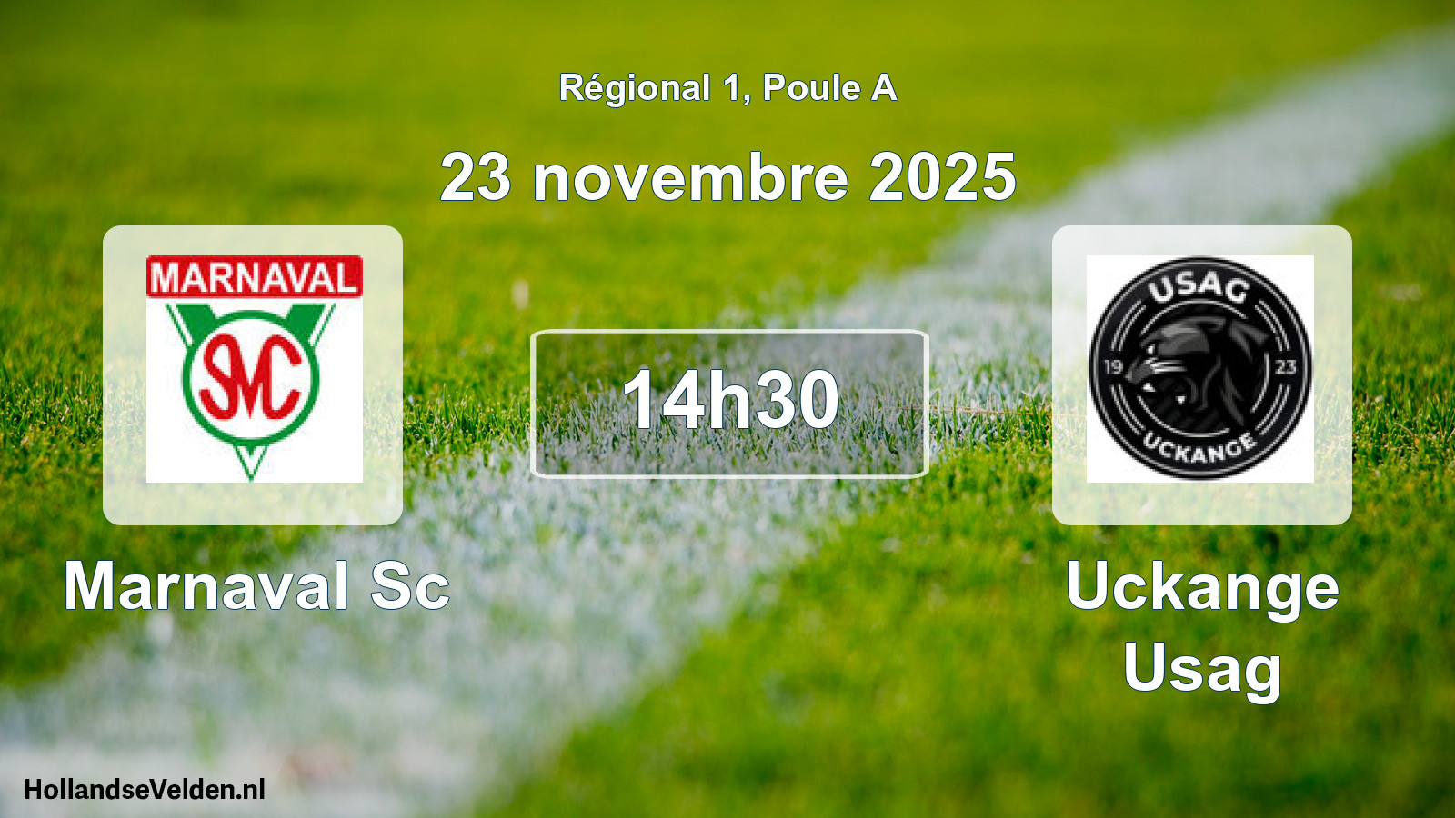 Geplande wedstrijd: Marnaval Sc - Uckange Usag (23 november 2025)