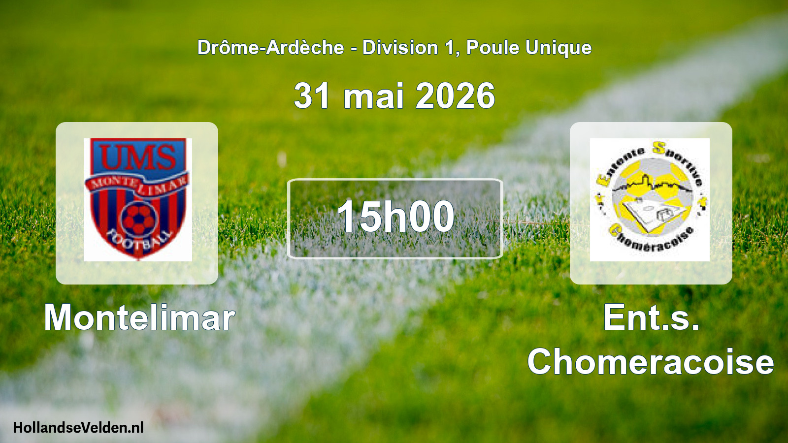 Geplande wedstrijd: Montelimar - Ent.s. Chomeracoise (31 mei 2026)