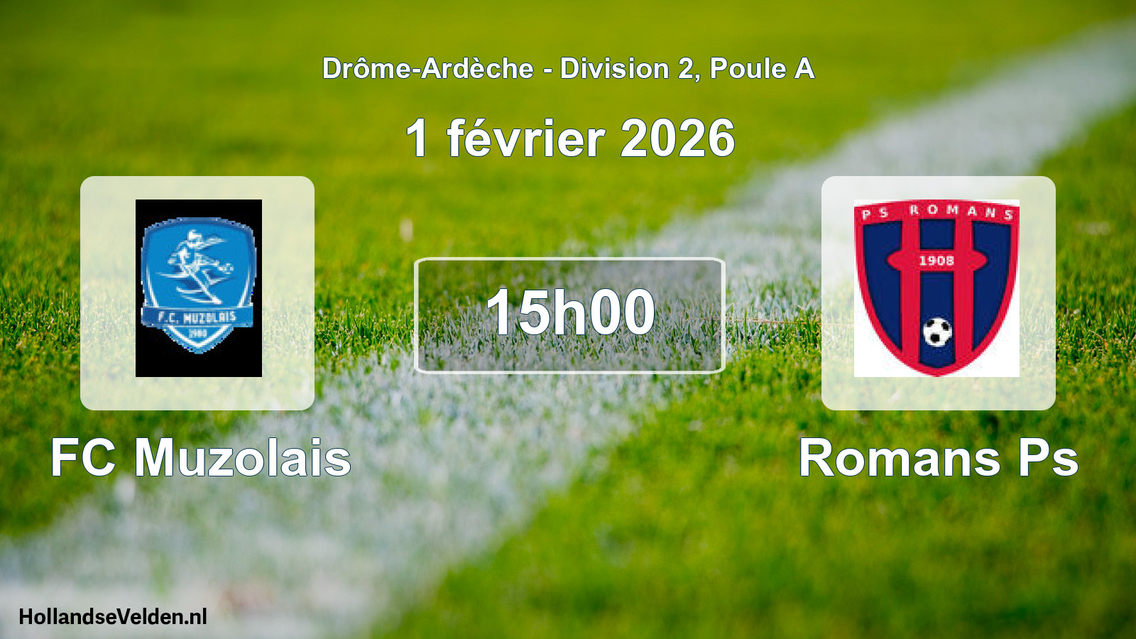 Geplande wedstrijd: FC Muzolais - Romans Ps (1 februari 2026)