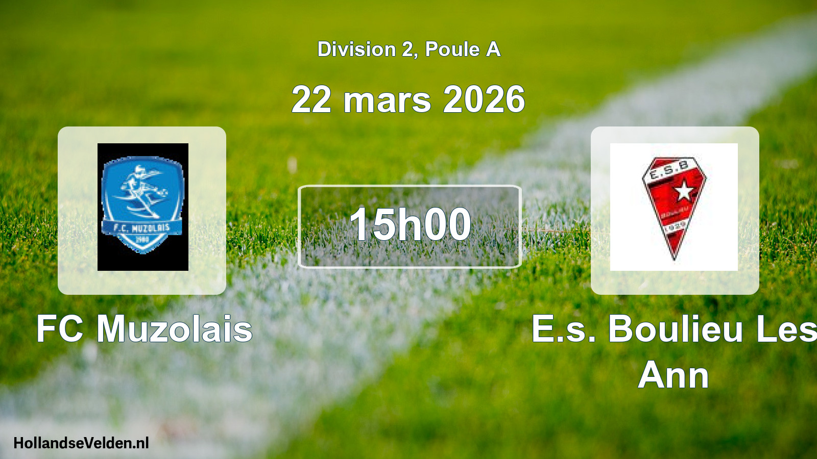 Scheduled Match: FC Muzolais - E.s. Boulieu Les Ann (22 March 2026)