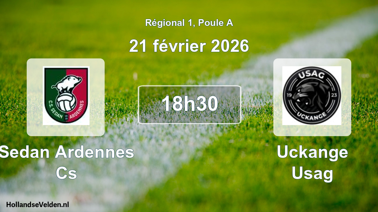 Scheduled Match: Sedan Ardennes Cs - Uckange Usag (21 February 2026)