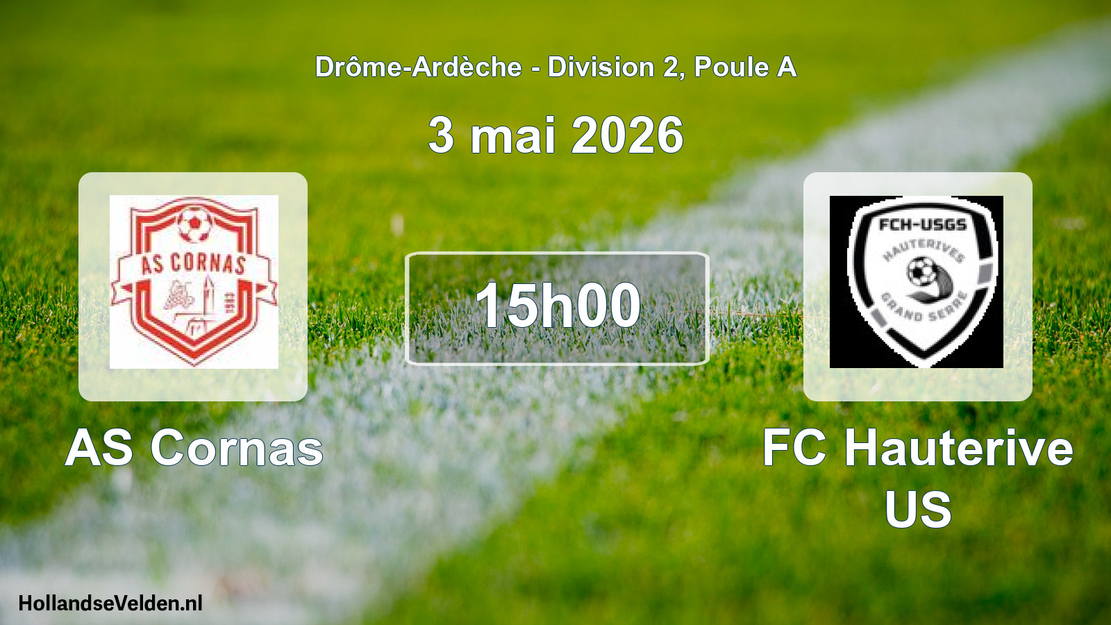 Geplande wedstrijd: AS Cornas - FC Hauterive US (3 mei 2026)