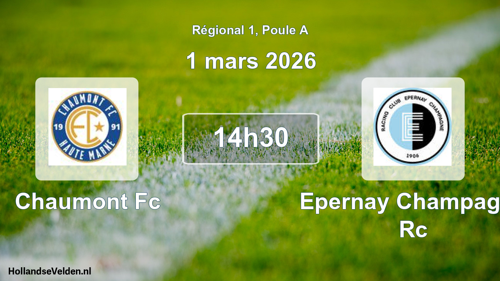 Geplande wedstrijd: Chaumont Fc - Epernay Champagne Rc (1 mars 2026)