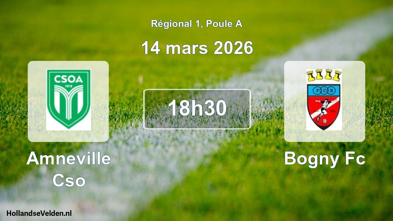 Geplande wedstrijd: Amneville Cso - Bogny Fc (14 maart 2026)