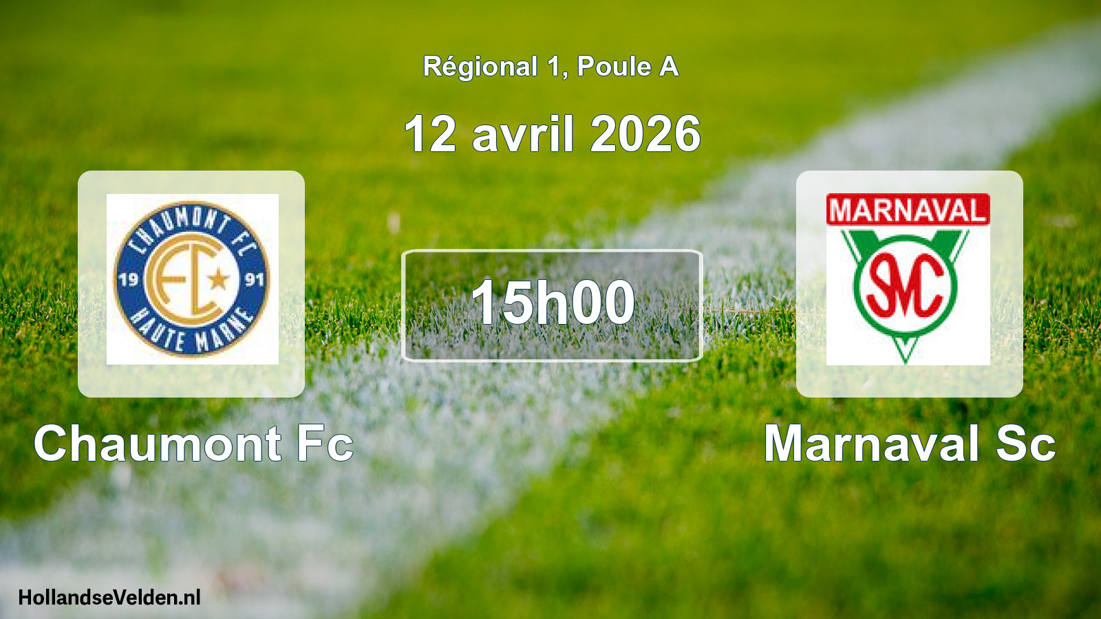 Geplande wedstrijd: Chaumont Fc - Marnaval Sc (12 avril 2026)