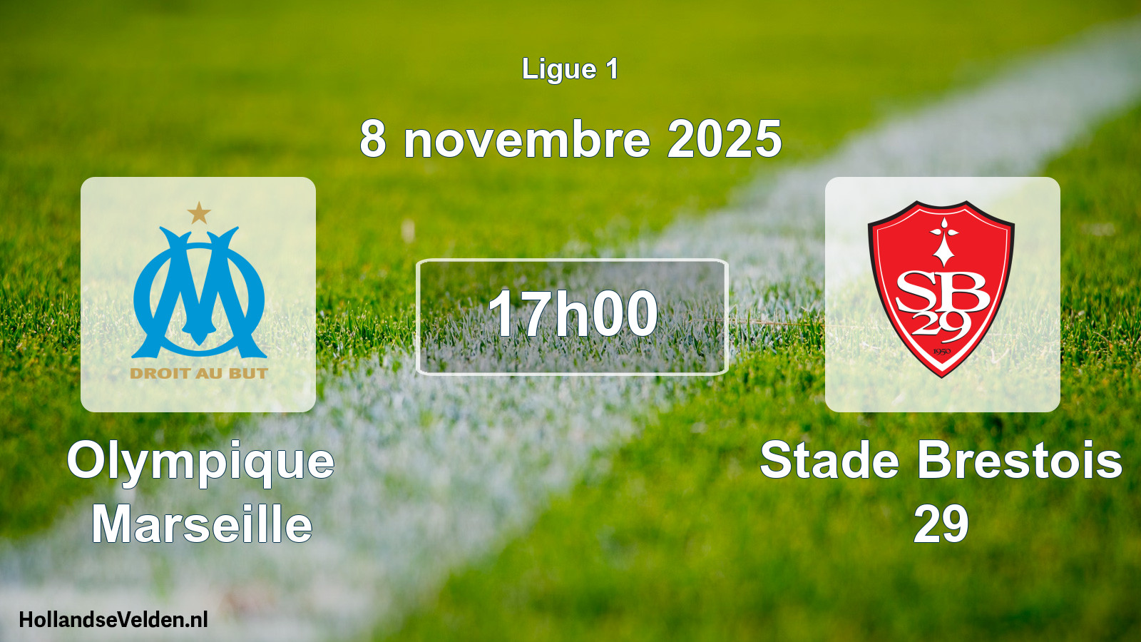 Geplande wedstrijd: Olympique Marseille - Stade Brestois 29 (8 novembre 2025)
