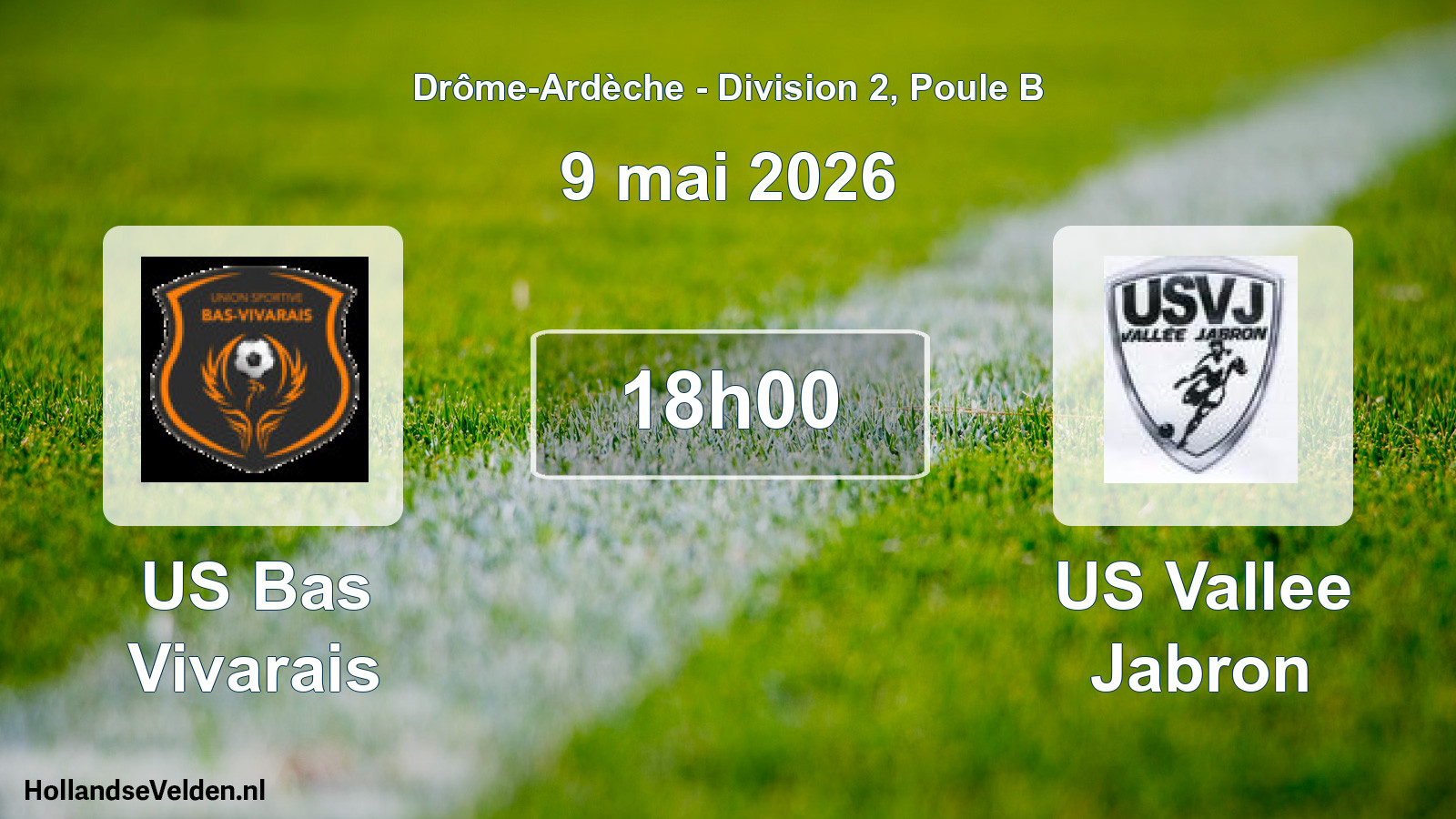 Geplande wedstrijd: US Bas Vivarais - US Vallee Jabron (9 mei 2026)