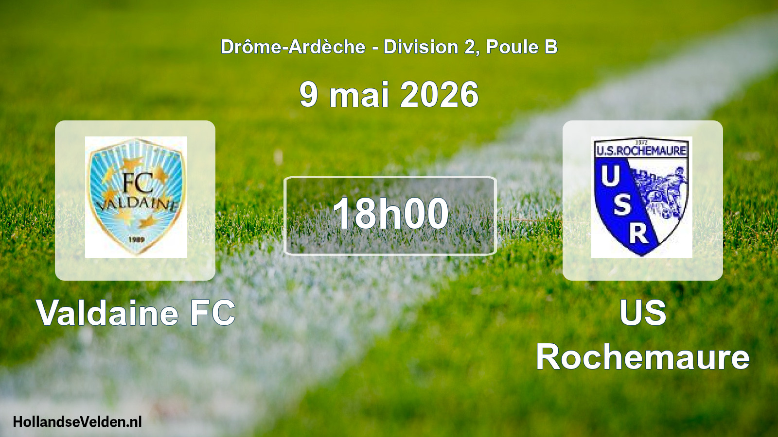 Geplande wedstrijd: Valdaine FC - US Rochemaure (9 mei 2026)