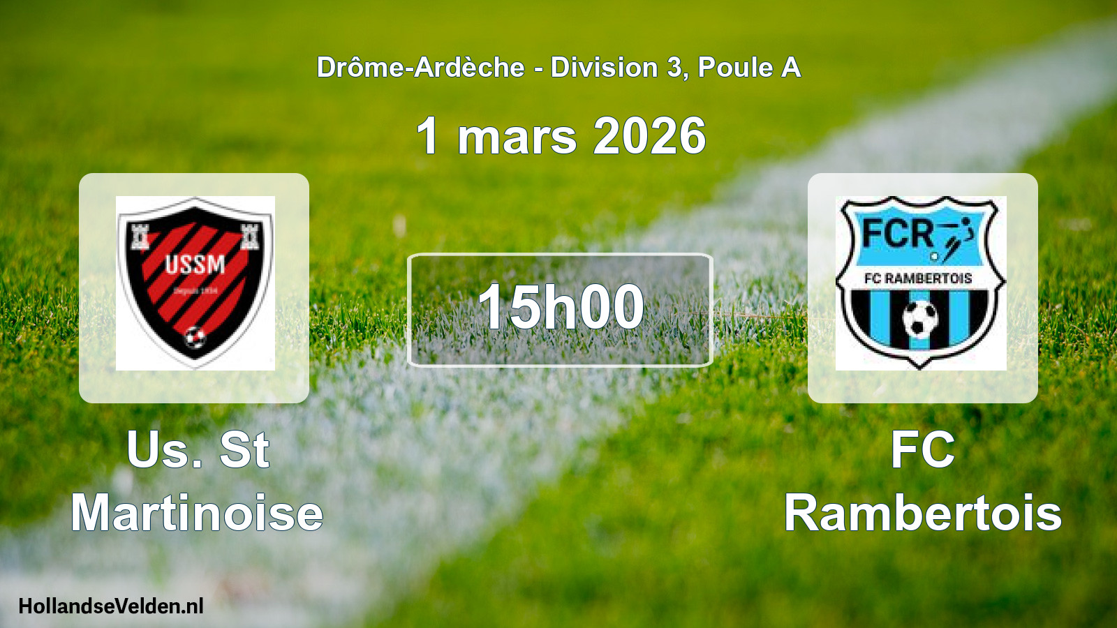Geplande wedstrijd: Us. St Martinoise - FC Rambertois (1 maart 2026)