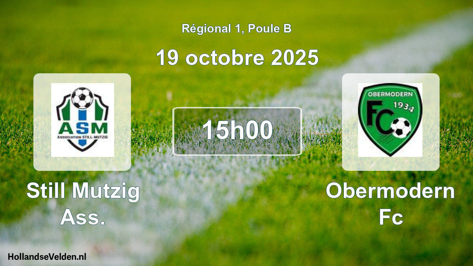 Scheduled Match: Still Mutzig Ass. - Obermodern Fc (19 October 2025)