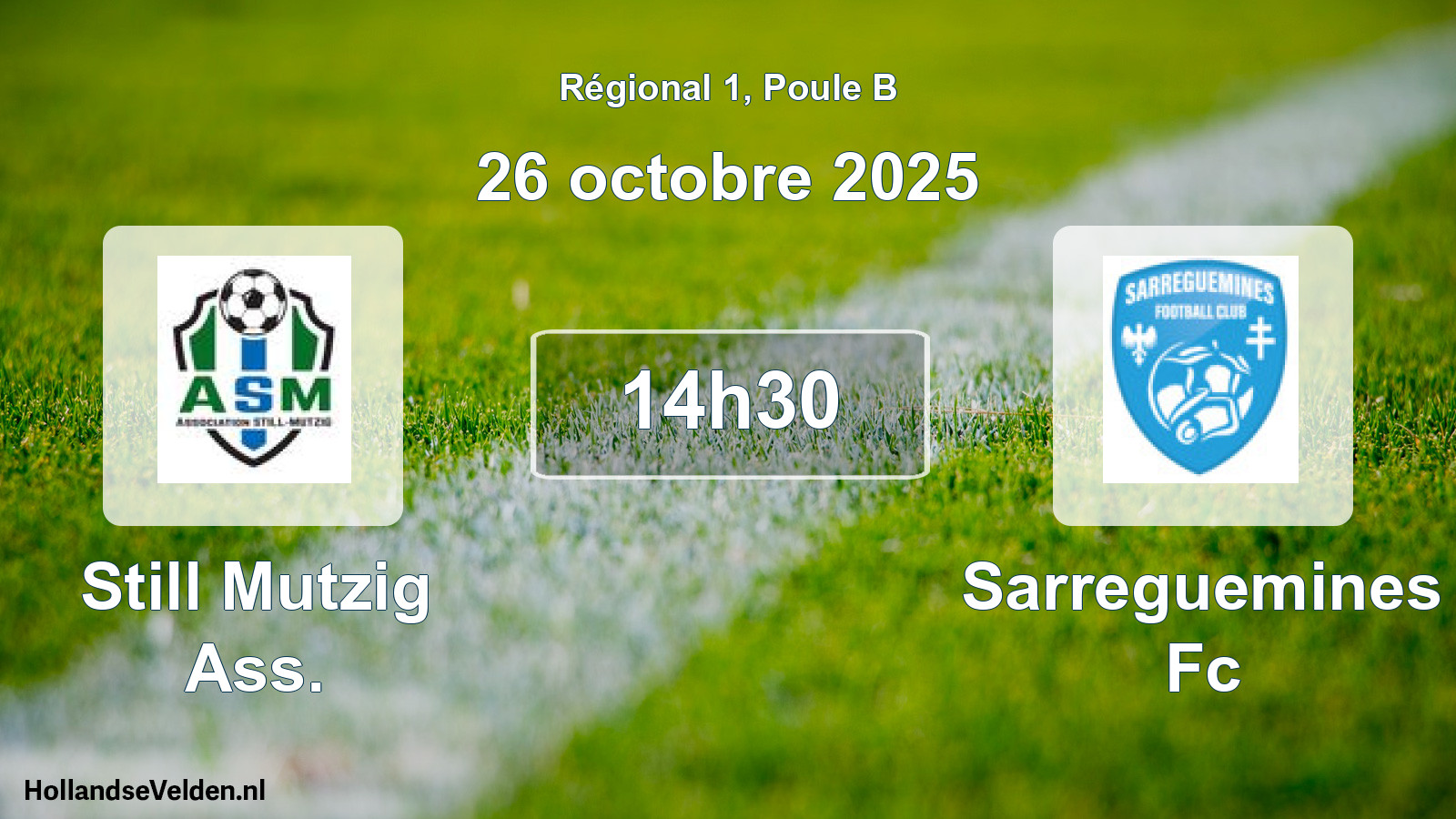 Scheduled Match: Still Mutzig Ass. - Sarreguemines Fc (26 October 2025)