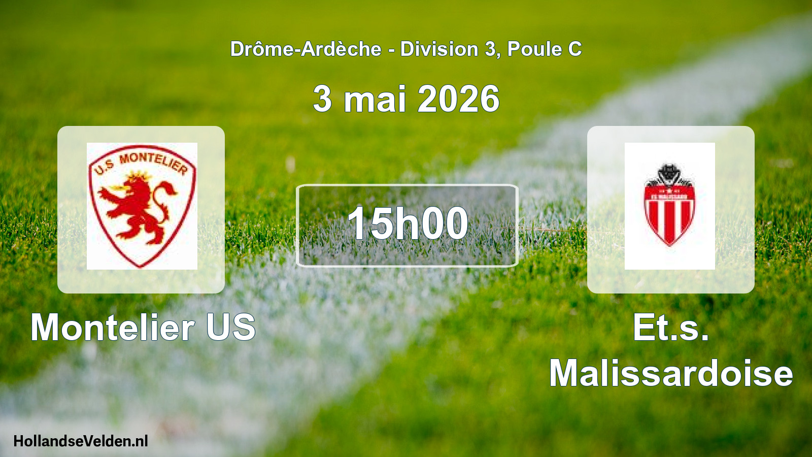 Scheduled Match: Montelier US - Et.s. Malissardoise (3 May 2026)