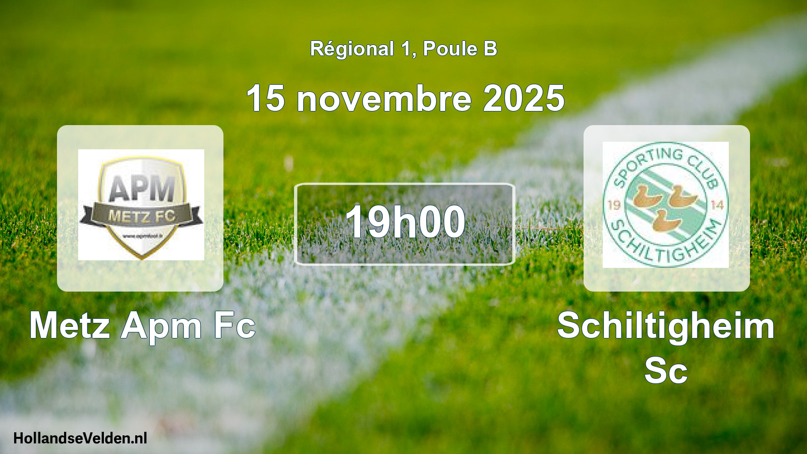 Scheduled Match: Metz Apm Fc - Schiltigheim Sc (15 November 2025)