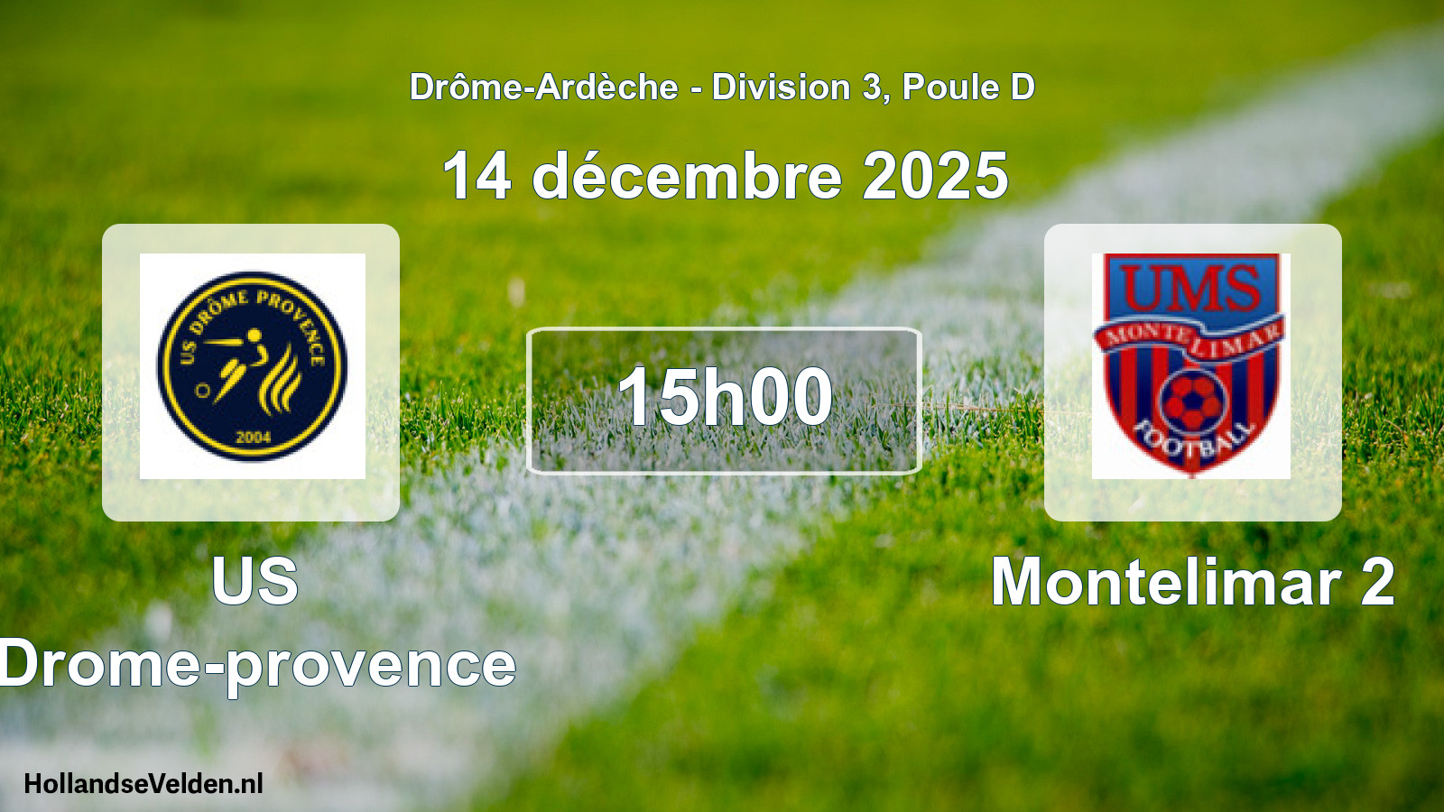 Geplande wedstrijd: US Drome-provence - Montelimar 2 (14 december 2025)