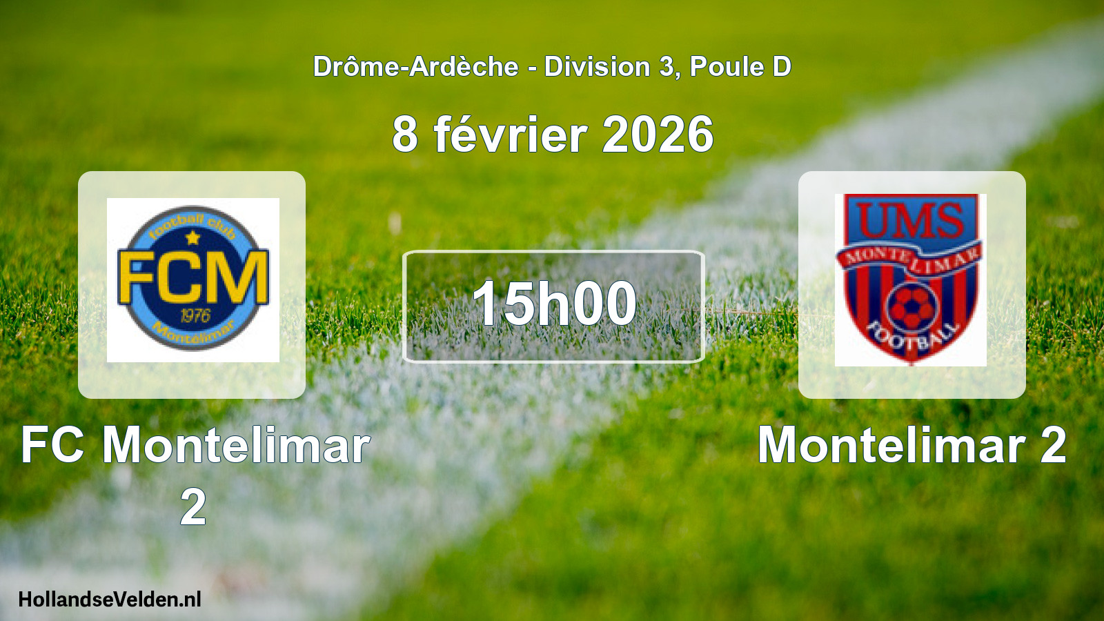 Scheduled Match: FC Montelimar 2 - Montelimar 2 (8 February 2026)