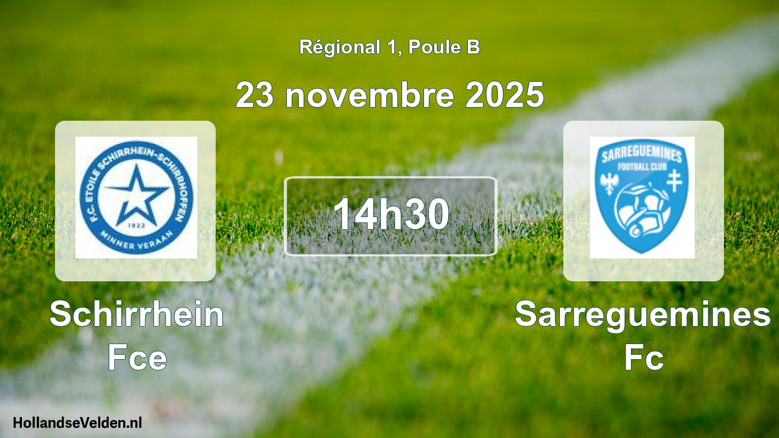Scheduled Match: Schirrhein Fce - Sarreguemines Fc (23 November 2025)