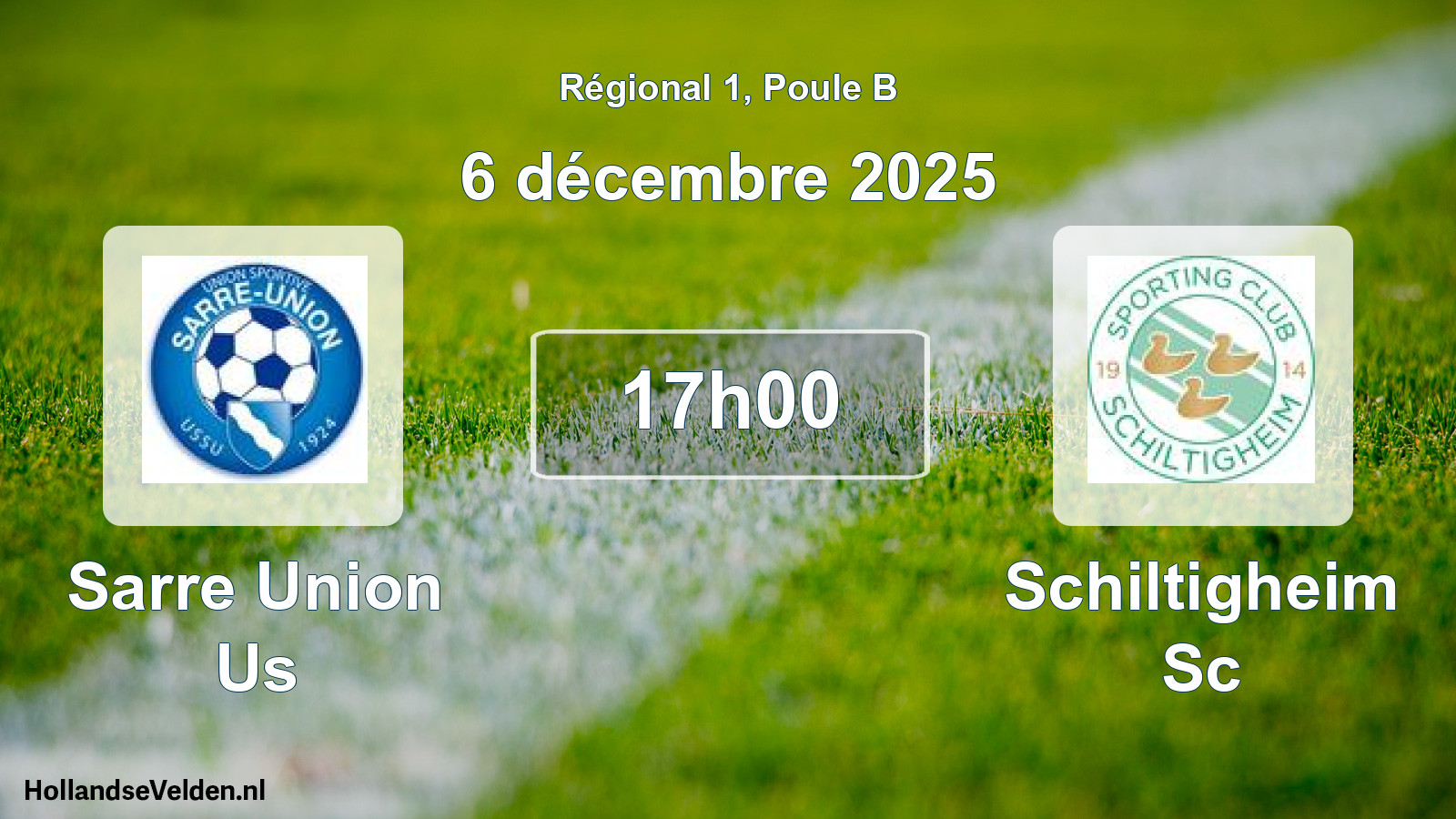 Geplande wedstrijd: Sarre Union Us - Schiltigheim Sc (6 décembre 2025)