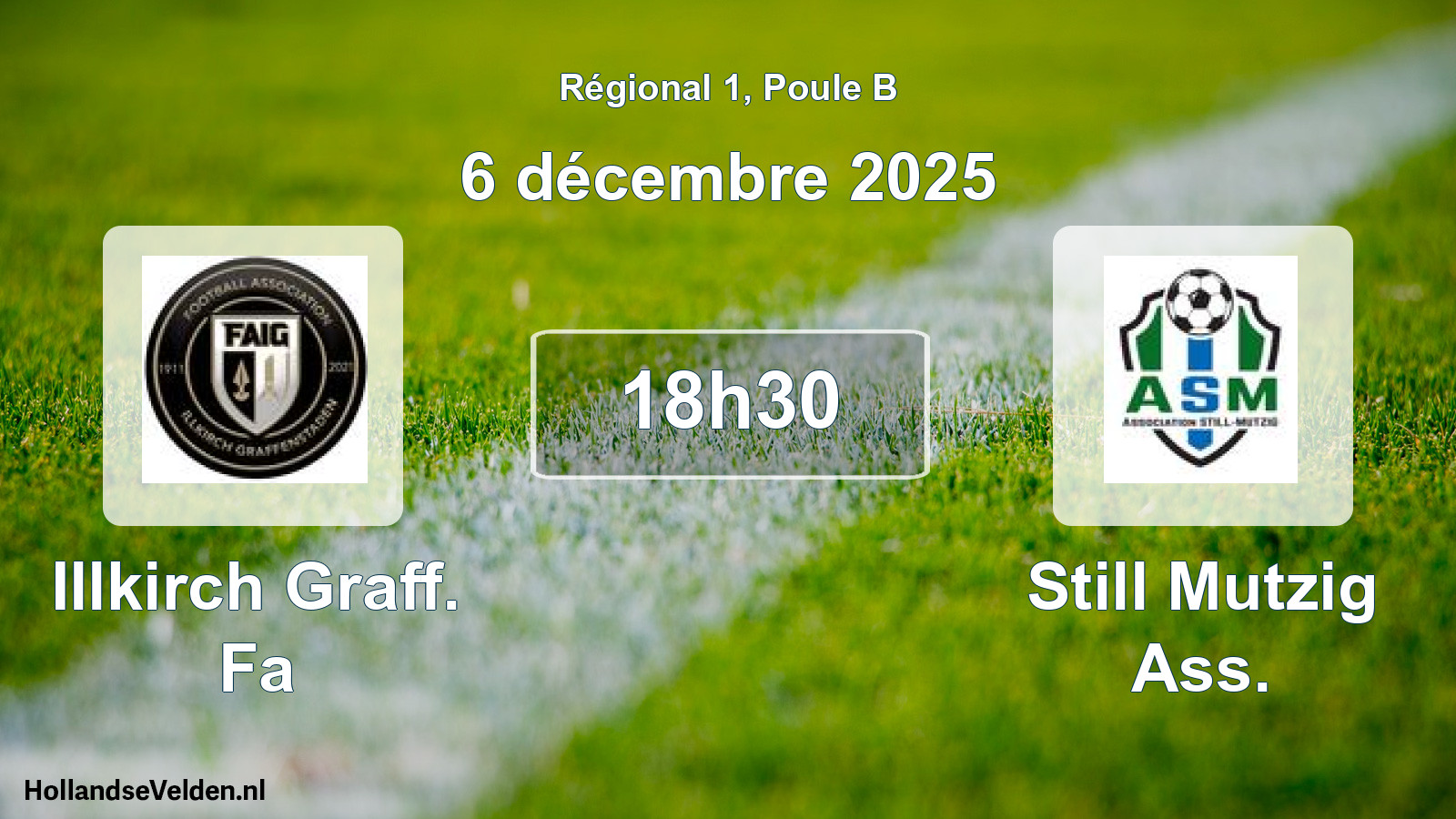 Geplande wedstrijd: Illkirch Graff. Fa - Still Mutzig Ass. (6 december 2025)