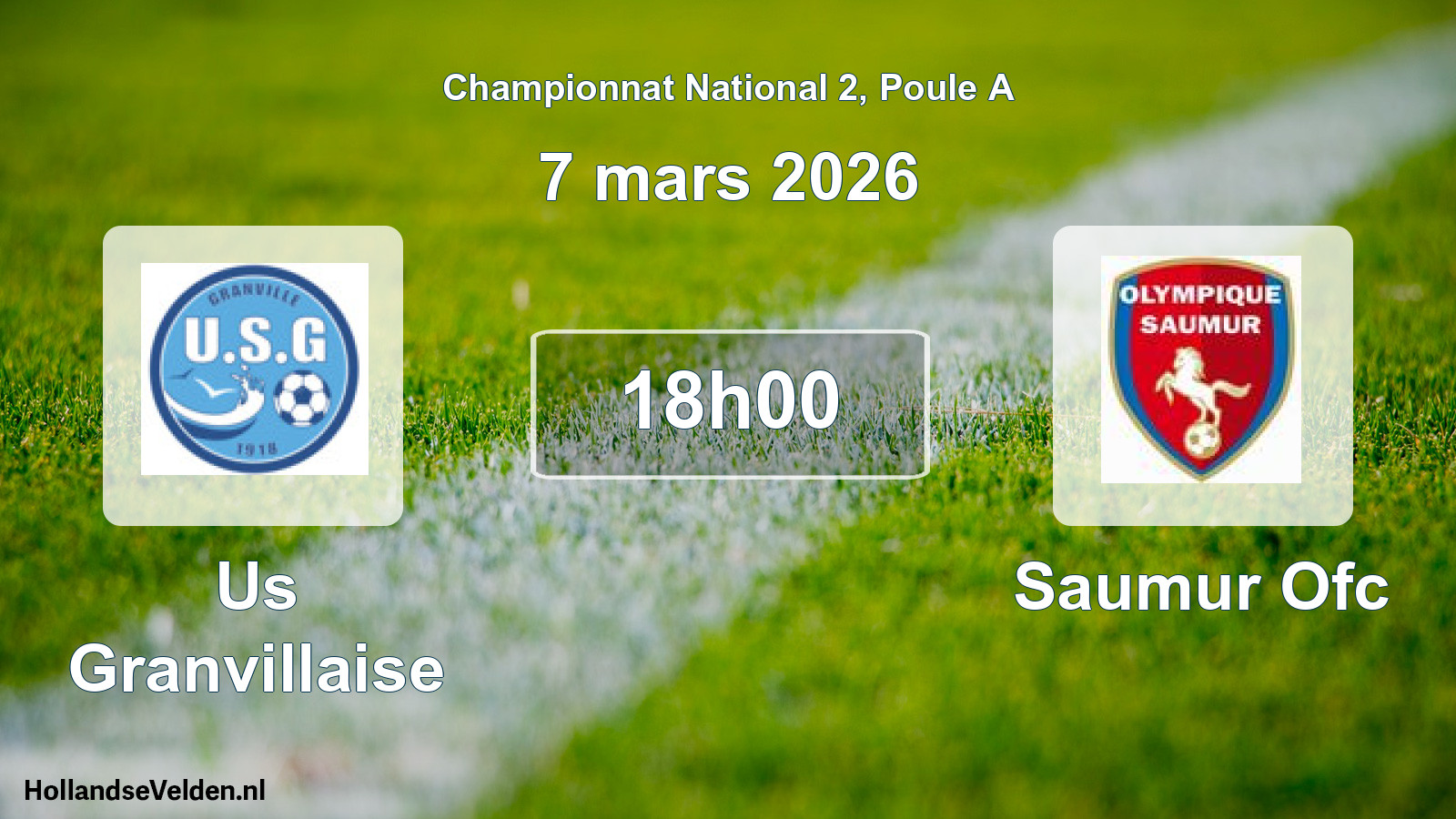 Geplande wedstrijd: Us Granvillaise - Saumur Ofc (7 maart 2026)