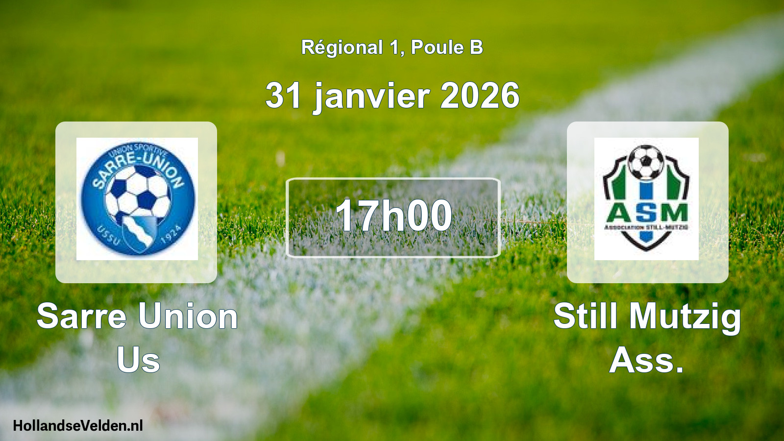 Geplande wedstrijd: Sarre Union Us - Still Mutzig Ass. (31 janvier 2026)