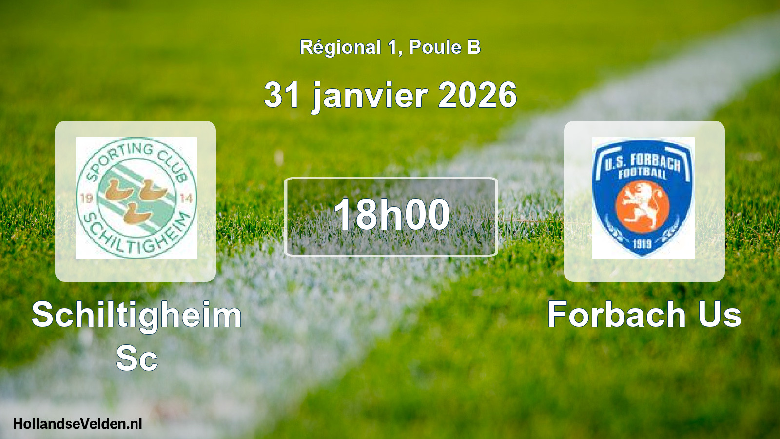 Scheduled Match: Schiltigheim Sc - Forbach Us (31 January 2026)