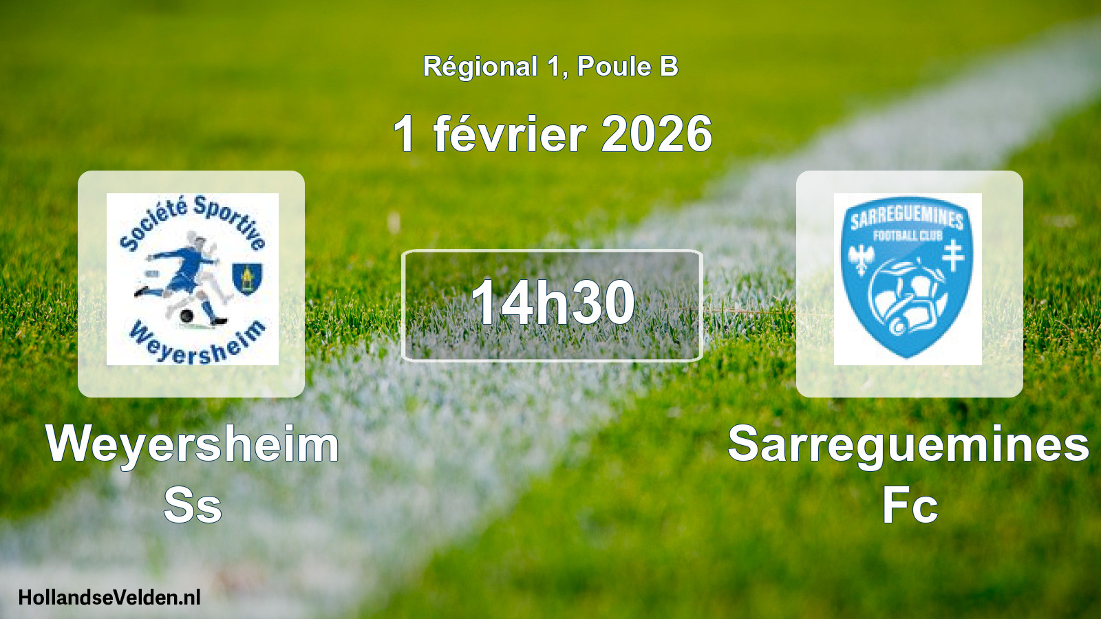 Geplande wedstrijd: Weyersheim Ss - Sarreguemines Fc (1 février 2026)