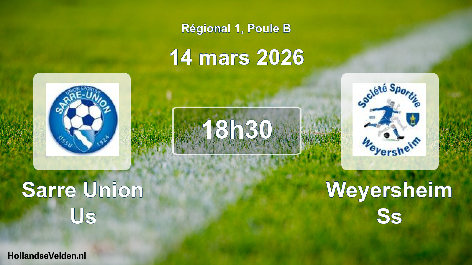 Scheduled Match: Sarre Union Us - Weyersheim Ss (14 March 2026)