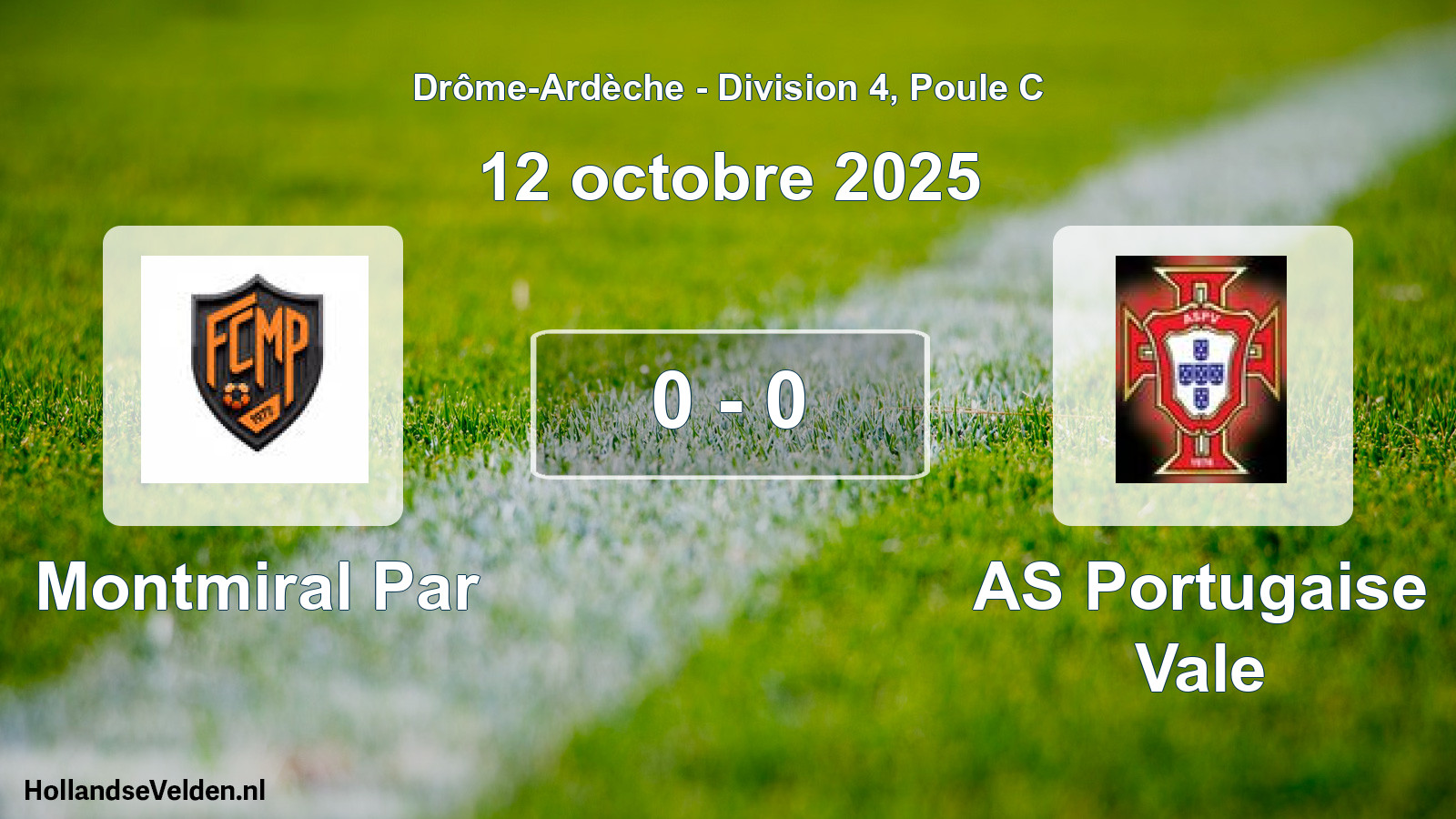 Gespeelde wedstrijd: Montmiral Par - AS Portugaise Vale 0 - 0 (12 oktober 2025)