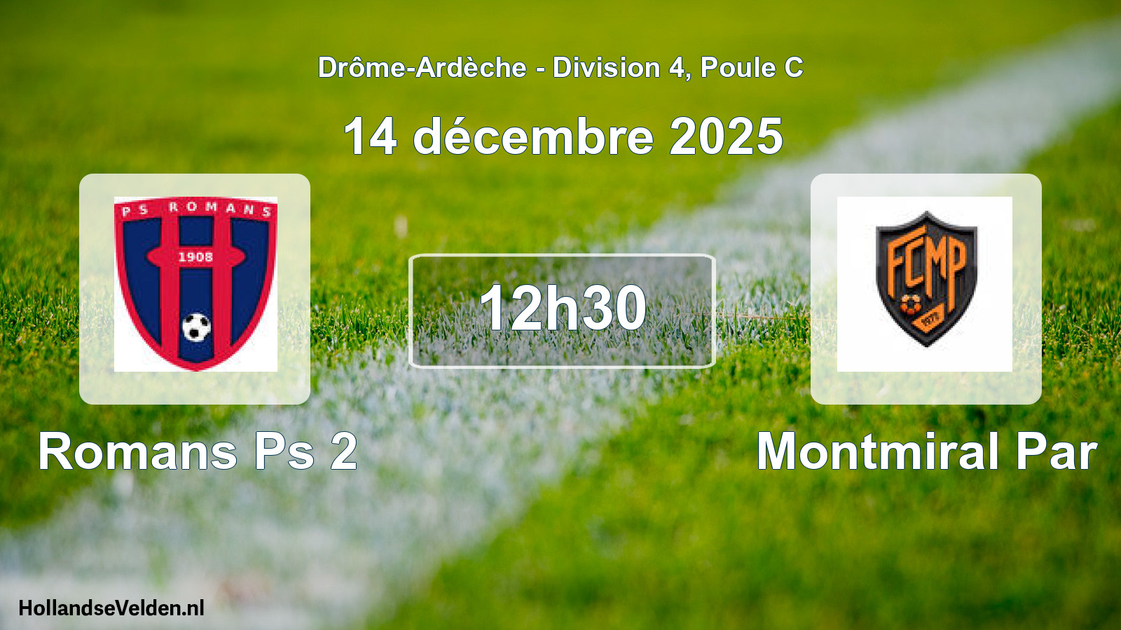 Geplande wedstrijd: Romans Ps 2 - Montmiral Par (14 december 2025)