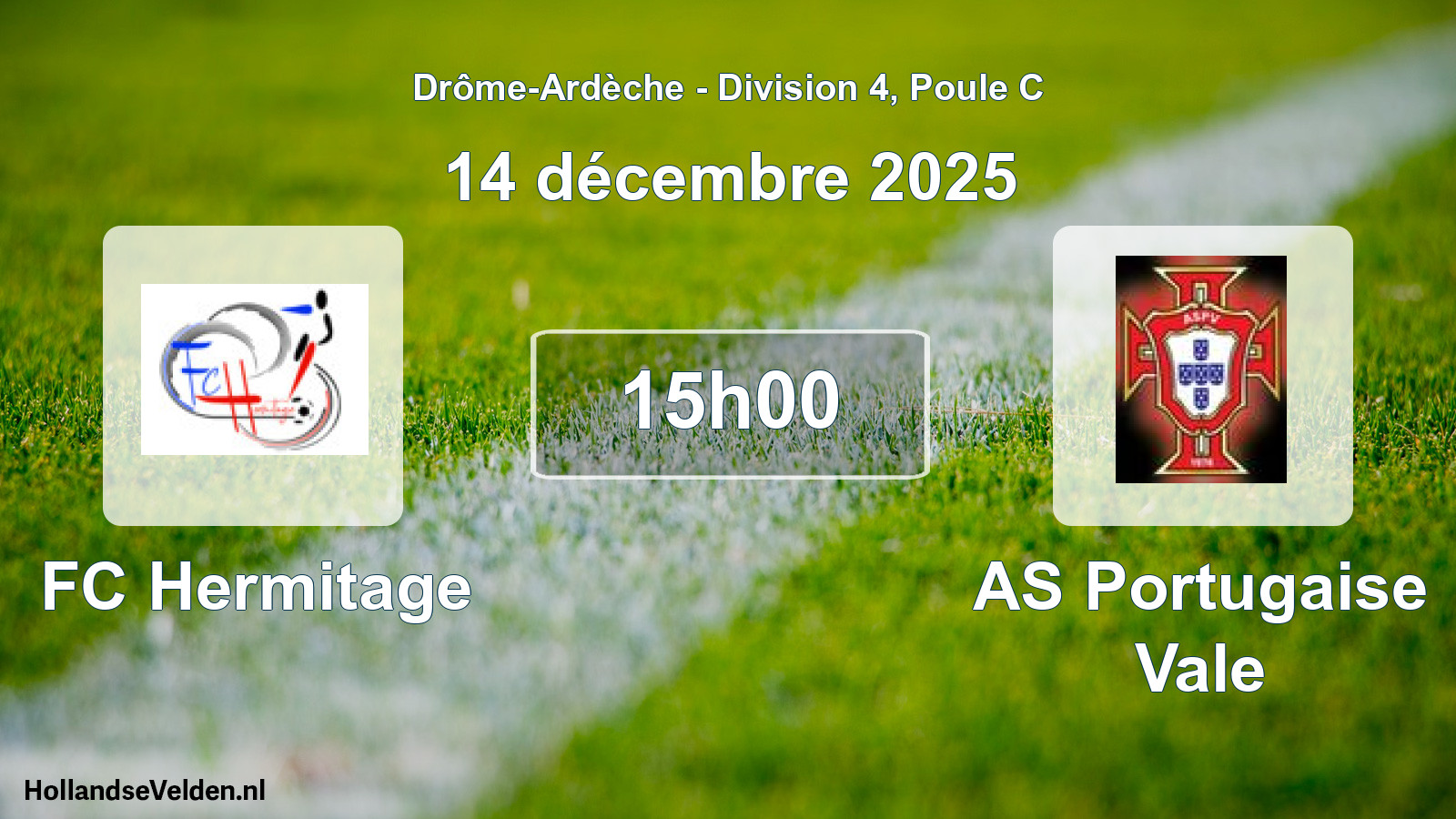 Scheduled Match: FC Hermitage - AS Portugaise Vale (14 December 2025)